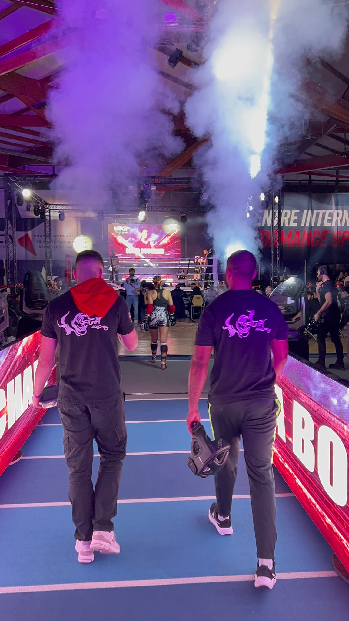 Entrée sur le ring